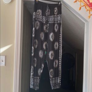 Tribal/Om flowy pants
